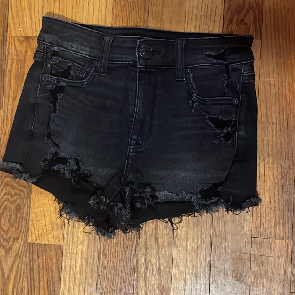 American Eagle Outfitters Black High Waist Shorts